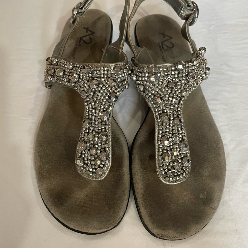 AEROSOLES Metallic Embellished Sandals